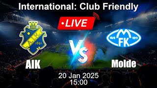 🔴 LIVE: AIK vs Molde - Football Live Score - International Club Friendly