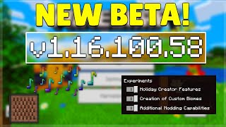 MCPE 1.16.100.58 BETA Holiday Creator Features? Minecraft Pocket Edition Bug Fixes \u0026 Changes