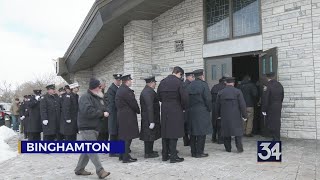Hundreds pay respect to fallen Binghamton firefighter at St. Thomas Aquinas