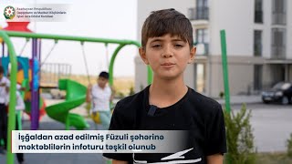 İşğaldan azad edilmiş Füzuli şəhərinə məktəblilərin infoturu təşkil olunub