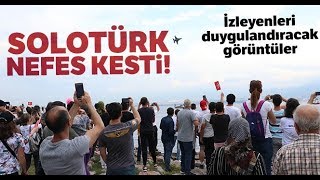 İzmit Semalarındaki Solo Türk Gösterisi İzleyenleri Gururdan Ağlattı