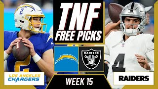Thursday Night Football Picks (NFL Week 15) CHARGERS vs. RAIDERS | TNF Parlay Picks