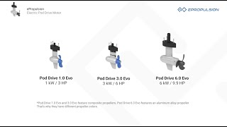 New Epropulsion POD Drive Electric Outboards