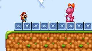 Super Mario Bros 2 SNES World 1-1 How to defeat birdo