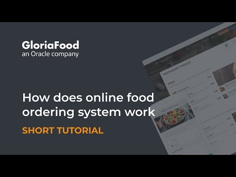 How the Online Food Ordering System Works – by GloriaFood