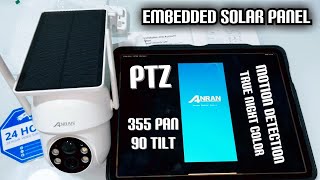 ANRAN Security Cameras Wireless Outdoor, 2K 360°  for Home Surveillance with Embedded Solar Panel