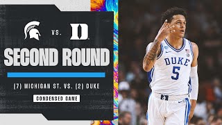 Duke vs. Michigan State - Second Round NCAA tournament extended highlights