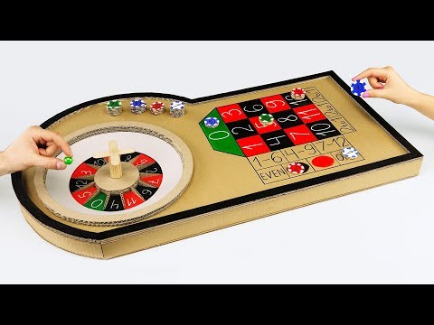How to Make Mini Casino Roulette Game from Cardboard at Home How to Make Mini Casino Roulette Game from Cardboard at Home