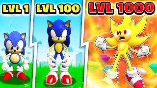 Level 1 SONIC  vs Level 1000 SUPER SONIC