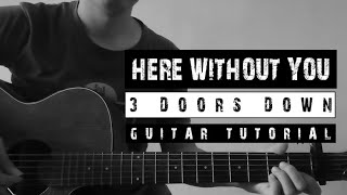 Here Without You - 3 Doors Down ( Super Easy Chords + Strumming + Lyrics )