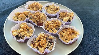 Gluten-Free Vegan Berry Oat Crumble Bites Recipe