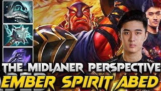 Crazy Play Abed Ember Spirit The Midlane - Dota 2 Pro Gameplay \u0026 Learn 7.37C #abed #emberspirit