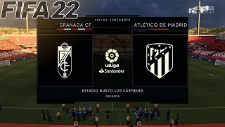 FIFA 22 - Granada vs Atletico Madrid - La liga 18 Oct, 2021 | Gameplay & Prediction