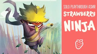 ASMR Board Games - Strawberry Ninja Solo Play (Cards/No Talking)