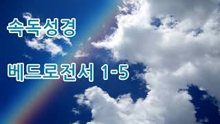 속독성경 개역한글 베드로전서 전체5장 성경듣기