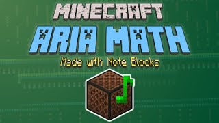 【Aria Math】 Minecraft Note Block Cover | My BIGGEST Cover Yet!