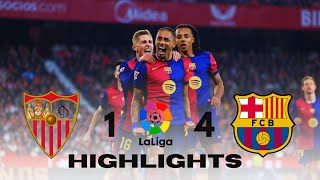 Sevilla vs Barcelona 1-4 | Dominant Barca Performance! | La Liga Highlights 2025