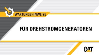 So tauschen Sie den Drehstromgenerator an Ihrer Cat® Maschine aus