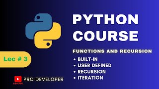 Python Functions & Recursion Explained | Beginner Tutorial | Pro Developer