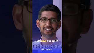 How do you spend your free time⁉️ Sundar Pichai's Google CEO Answer😲