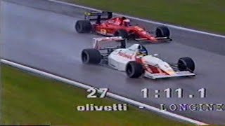 GP San Marino Imola 1991 F1 qualifiche sabato Ayrton Senna Alain Prost Ferrari RAI Mario Poltronieri