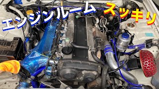 【ER34】コクピット館林のサージタンクに交換⑤〜配管スッキリ編〜〈#89〉ER34 SKYLINE COCKPIT TATEBAYASHI RB25 SurgeTank-5