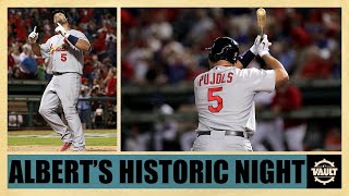 Albert Pujols hits THREE home runs in one game of 2011 World Series!