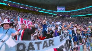 阿根廷球迷瘋狂慶祝    Post-match scenes as La Albiceleste go through