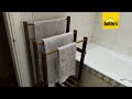 Woodwork For The Bathroom: Hang Up Your Towels With A DIY Towel Rack