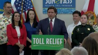 Florida Gov. Ron DeSantis announces toll relief proposal
