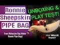 Ronnie Sheepskin Pipe Bag! Unboxing & Play Test - Matt Willis Bagpiper