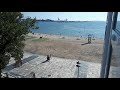 sea view from the flat window in vilagarcía de arousa galicia spain