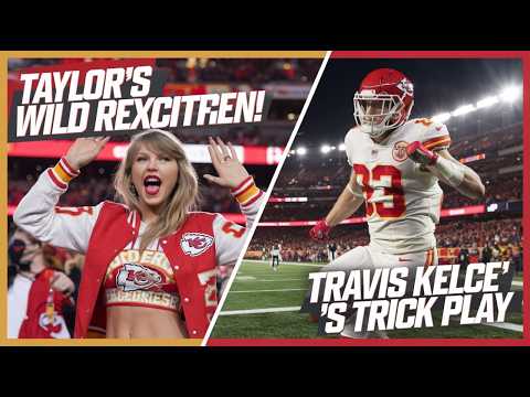 What was Travis Kelce's trick and how did Taylor Swift respond?