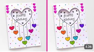 🥳 Happy Birthday Greeting Cards making ideas for beginners 🥳 / unique birthday greeting card