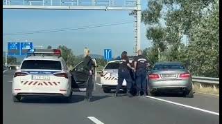 Hungarian Police Car - Magyar rendőr autós üldözés (Dunakeszi M2 - 2023.AUG)