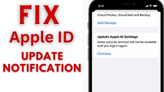Fix Apple ID Settings Update Pop Up On iPhone And iPad Screen !! How To Update Apple ID Settings