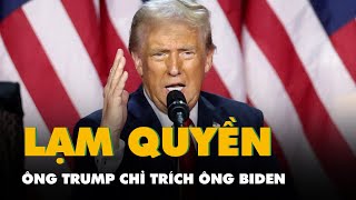 Ông Trump chỉ trích ông Biden lạm quyền khi ân xá cho con trai