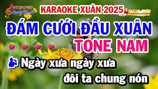 Karaoke Đám Cưới Đầu Xuân - Rumba Tone Nam Beat Phối Chuẩn 2025