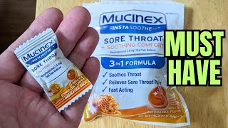 Mucinex Instasoothe Sore Throat Relief Drops (Quick Review)