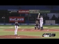 【プロ野球パ】チャンスを確実にモノにする打撃術・角中の先制タイムリー 2015 04 17 m h