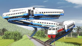 Kereta Api Berputar Melingkar | Circular Rotating Train