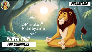 2-Minute Pranayama with Meditative Animals | Breathe \u0026 Relax | Do It Yourself | Blissful Yoga 🧘‍♂️