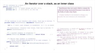 Iterator/Iterable 4. A Stack Iterator