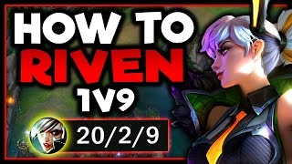RIVEN TOP HOW TO LITERALLY 1V9 AGAINST TANKS! (INFORMATIVE) - S13 Riven TOP Gameplay Guide