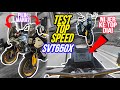 #988 TEST TOP SPEED QJMOTO SVT650X | BEST KER MOTOR NI? ON BOARD!