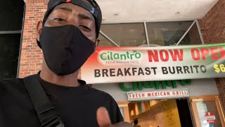 ( food review ) cilantro fresh Mexican grill  one of the best Mexican food spots ever 💯🔥