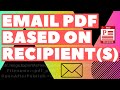 Excel VBA Macro: Email PDF Tailored for Specific Recipient(s) Based on Cell Value