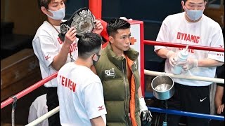 日本タイトル初防衛戦 入場 岩田翔吉