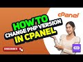 How to change php version in cpanel 2024