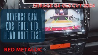 2024 Mitsubishi Mirage G4 GLS CVT (Red Metallic) | REVERSE CAM, KOS, FUEL LID, HEAD UNIT TEST